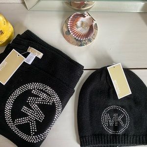 Michael Kors Hat and Scarf Set